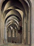 View of the ambulatory of the Grote or St. Bavokerk in Haarlem Pieter Jansz Saenredam